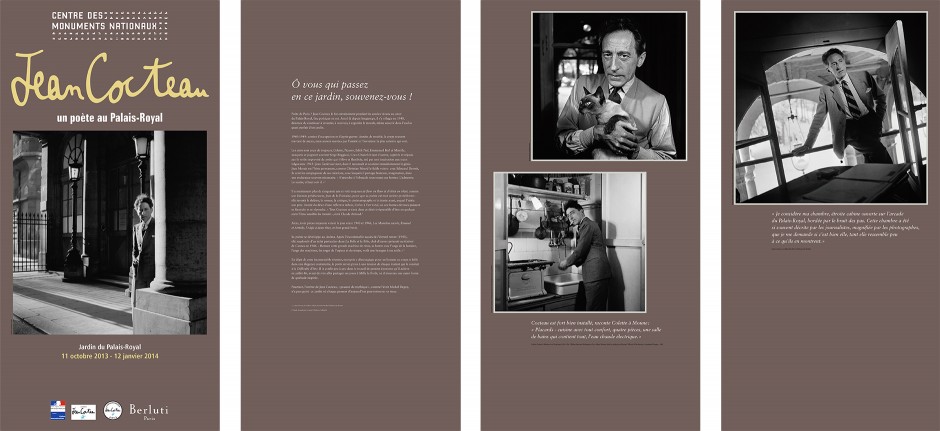 Tout pour plaire - Signalétique de l'exposition Jean Cocteau au Palais Royal, à Paris - vignette