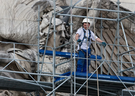 Tout pour plaire - signalétique -travaux restauration - Arc de triomphe - Centre des monuments nationaux