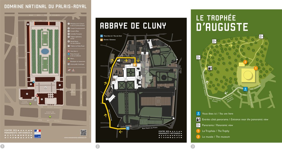Tout pour plaire - Plans d'accès - Palais Royal - Abbaye de Cluny - Trophée d'Auguste à la Turbie - Centre des monuments nationaux